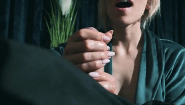 Blonde Milf Gives Relaxing Cock Massage to Husband After Work - Hot Amateur Handjob & Cumshot - xxxfiles.com on poweredporn.com