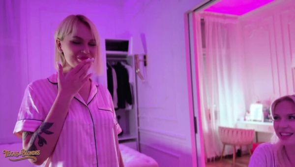 Eager Blonde Babes Greta Foss & Vera Jarw Raw Threesome Fuck with Mr. Texas - veryfreeporn.com - Britain on poweredporn.com