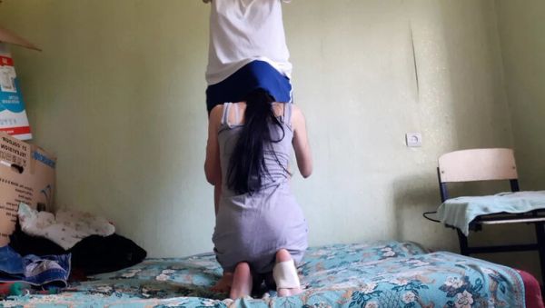 Home Alone Lesbian Seduction: My Boyfriend's MILF Mom Licked My Pussy Under Skirt - veryfreeporn.com on poweredporn.com