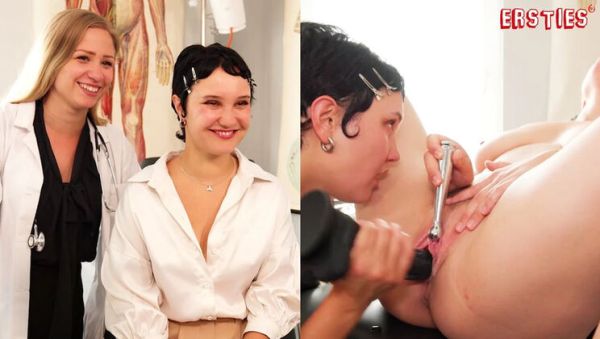 German Lesbian Doctors Gabi and Hannah Hot Medical Sex with Dildo and Vibrator Fingering HD - porntry.com - Germany on poweredporn.com