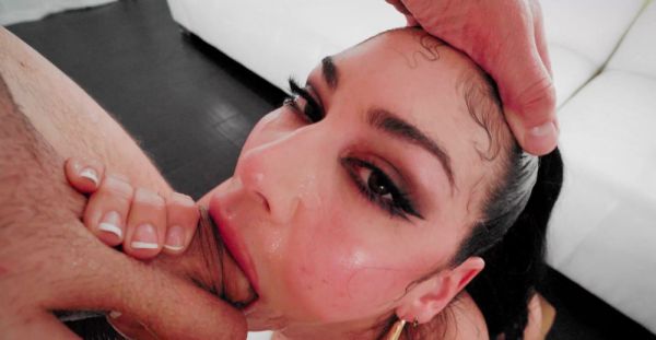 Queenie Sateen experiences intense deepthroat on the sofa with Mick Blue. - alphaporno.com on poweredporn.com