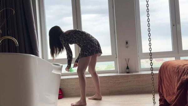 Skinny Russian Cleaning Lady In Short Dress Foot Fetish POV Worship - xxxfiles.com - Russia on poweredporn.com