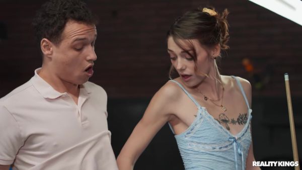 Bends Over Over The Pool Table And Fucks Her With Shrooms Q And Johnny Love - upornia.com on poweredporn.com