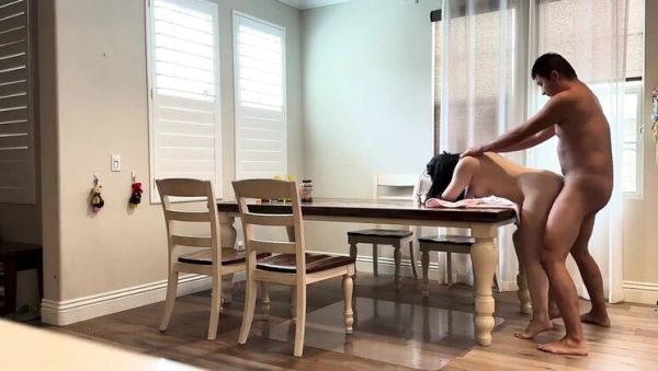 Fucking My Buddy's Wife on the Dining Table While He's Out of Town - Asian MILF Brunette Loud Moaning - veryfreeporn.com - China on poweredporn.com