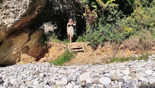 Amateur MILF Goddess Lena Naked Beach Masturbation with Big Natural Tits & Foot Fetish - veryfreeporn.com - North Korea on poweredporn.com