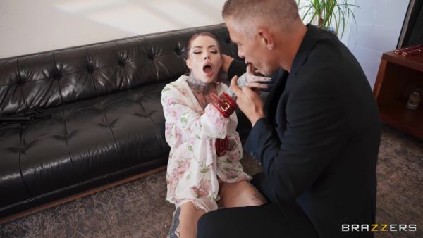 Tattooed Babe Deepthroats Mick Blues Thick Cock - upornia.com on poweredporn.com