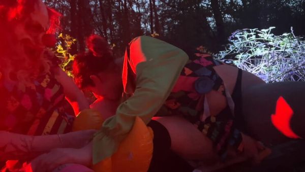 Freaky Clown Party with EdgesOfReality - Big Tits Outdoor Fetish Group Sex - porntry.com - Britain - Denmark on poweredporn.com