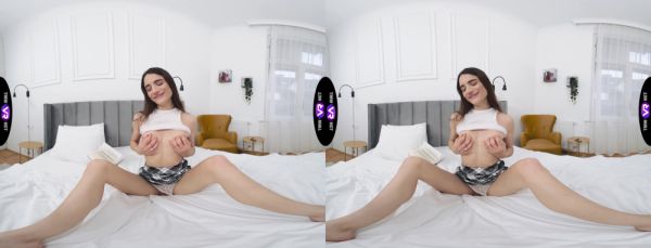 A hot solo girl plays with her pussy in a 180-degree view - alphaporno.com on poweredporn.com