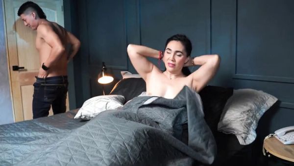 Hot Stepmom Sarah Black Fucks Stepson in Bed - Big Ass Latina MILF Gets Her Pussy Eaten - porntry.com - Spain - Colombia on poweredporn.com