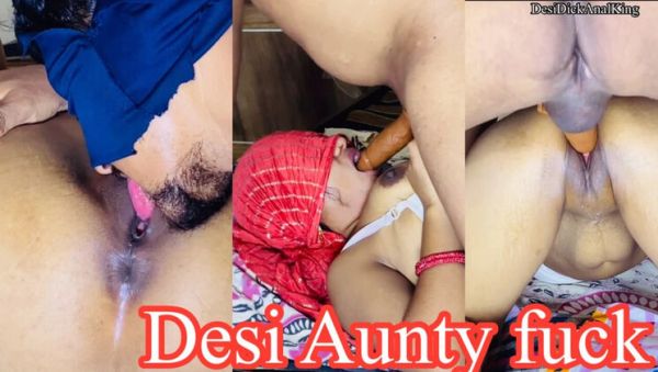 Desi Aunty Hardcore Fucking with 20 Minutes of Oral and Pussy Action - veryfreeporn.com - India on poweredporn.com
