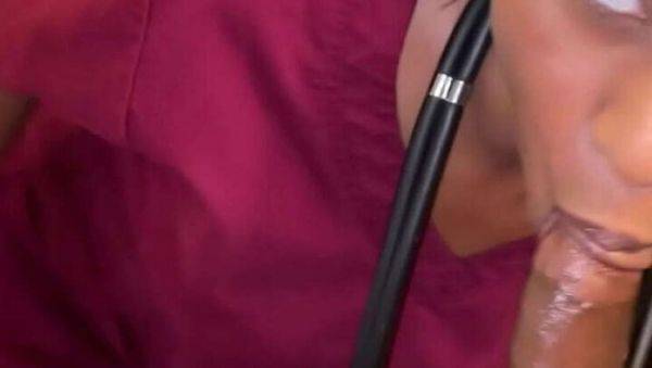 Caramel sucks big black cock at work - xxxfiles.com on poweredporn.com