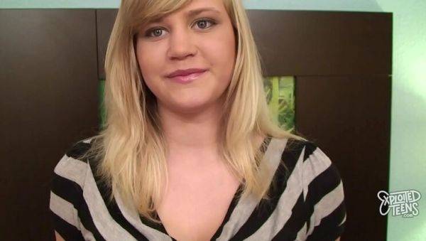 Young Blonde Teen Roxy Lovette Gets Creampied in POV Casting - porntry.com on poweredporn.com