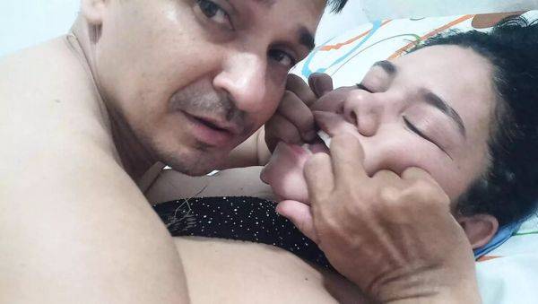 Hot Latina Wife in Fishnet Lingerie Gets Daily Face Fuck and Cum in Mouth - porntry.com - Japan - Colombia on poweredporn.com