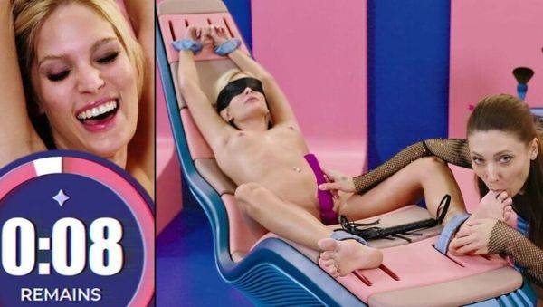 Blonde Lesbian Tickling Orgasms - Foot Fetish Toe Sucking & Tied-Up Fun with Candee Licious & Talia Mint - veryfreeporn.com on poweredporn.com