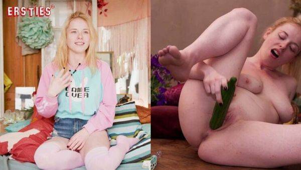 Blonde German Amateur Mia Adler Masturbates with Sex Toy on Kitchen Table - HD Solo - porntry.com - Germany on poweredporn.com