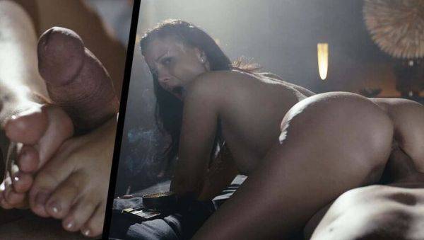 Sexy MILF Vicky Love Smoking Fetish - Footjob & Reverse Cowgirl with Cigarette Action - xxxfiles.com on poweredporn.com