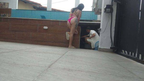 Hot Brazilian Housewife Cheats on Husband with Poolside Lover in 4K - porntry.com - Brazil on poweredporn.com