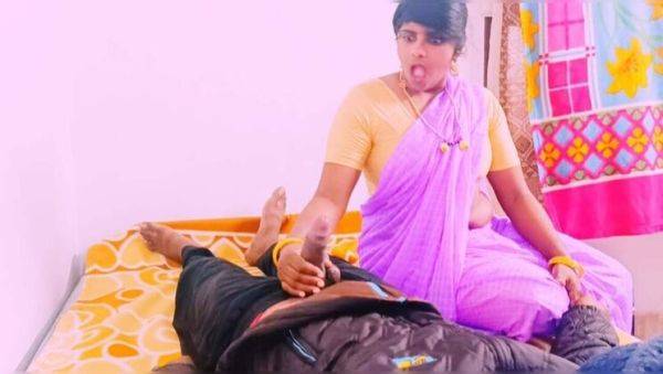 Telugu Stepmom Fucks Step Son Hard with Big Long Dick - Dirty Talk & Saree Aunty Action - porntry.com - India on poweredporn.com