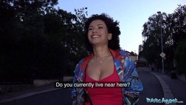 Stacy Bloom Outdoor Fuck in Red Dress - Hairy Pussy Public Sex - xxxfiles.com on poweredporn.com