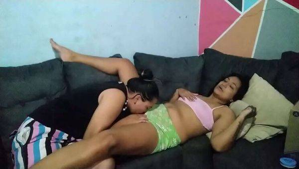 Hot Latina Wife Cheats with Lesbian Friend for Intense Pussy Licking and Fucking - veryfreeporn.com on poweredporn.com