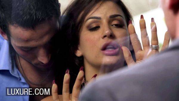 Hot Brunette Wife Susy Gala Pleasures Stranger with Deep Blowjob in Lingerie - veryfreeporn.com on poweredporn.com