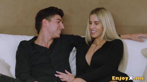 Mrs. Naughty Flaunts Her Seductive Moves, Providing An Blowage For Her Visitor In The Dining Area With Tommy Cabrio And Anastasia Brokelyn - videohdzog.com on poweredporn.com