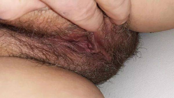 Homemade Aunty Fuck: Jerking Off to Her Hairy Pussy in Bedroom - xxxfiles.com on poweredporn.com