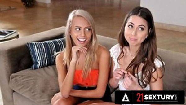 Riley Reid & Janice Griffith Give Stepdad Sloppy Double Blowjob in Steamy Threesome - xxxfiles.com on poweredporn.com