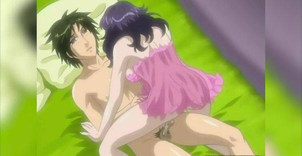 Hentai slut rides her boyfriend until his juicy dick explodes on her clit - alphaporno.com on poweredporn.com