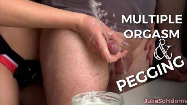 Ebony MILF Dominatrix Pegging Him Hard For Sissygasm & Cumshot - porntry.com on poweredporn.com