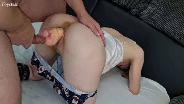 Hardcore Teen Fucks Girlfriend with Huge Toy - Anya Toystest Takes It Deep - veryfreeporn.com on poweredporn.com