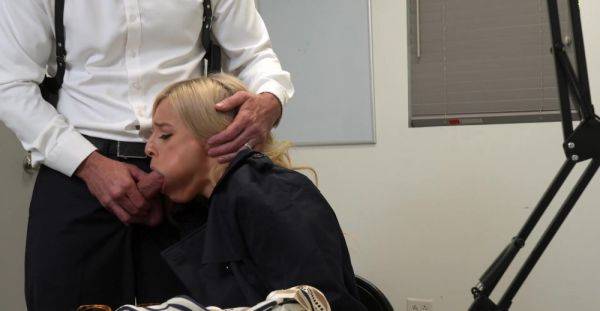 Sensual MILF with stunning ass lets manager finish on her tits after a rough office fuck - xbabe.com on poweredporn.com