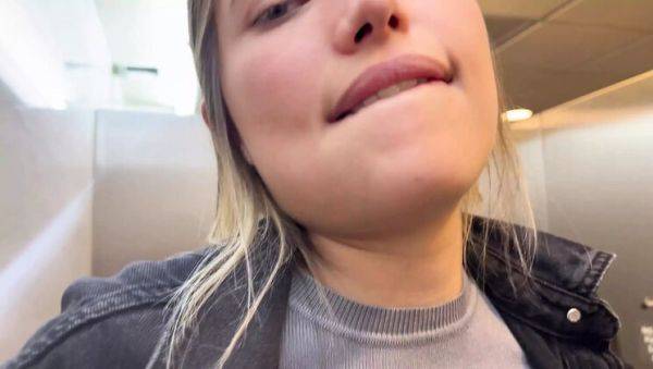 Lesbian Cinema Bathroom Hookup: Pussy Eating & Fingering with a Stranger - porntry.com - Colombia on poweredporn.com