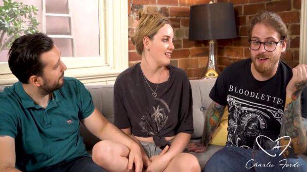 Alex David And Charlie Forde In Got Dicked In 3some! Lucky David & Alex Cum On Her! 10 Min - videohdzog.com on poweredporn.com