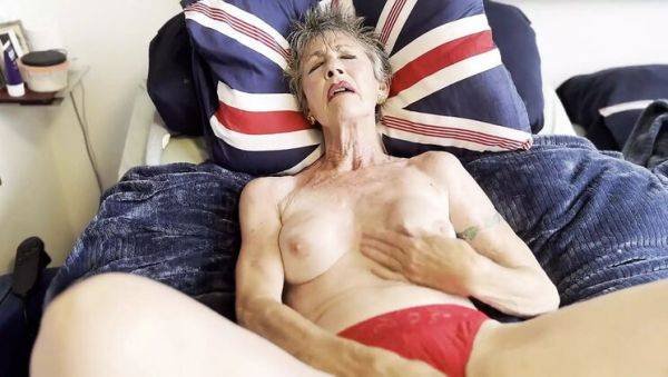 Hot Girl Masturbates with Pink Dildo in Lingerie - Amateur Solo Orgasm - xxxfiles.com on poweredporn.com