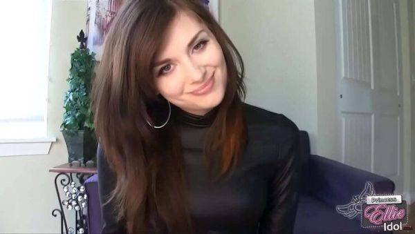 Brunette Femdom Ellie Idol Dominates with Strap-On in Anal Only Scene - veryfreeporn.com on poweredporn.com