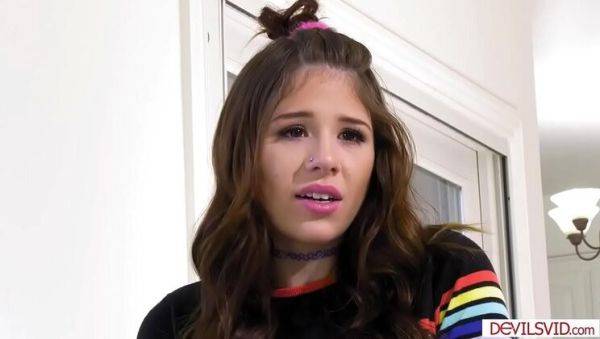 Young brunette Isabell Moon gets anal from stepdad - porntry.com on poweredporn.com