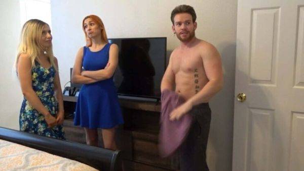 Blonde Teen Minxx Marley Gets Fucked While Redhead Delilah Watches in Hot Threesome - porntry.com on poweredporn.com