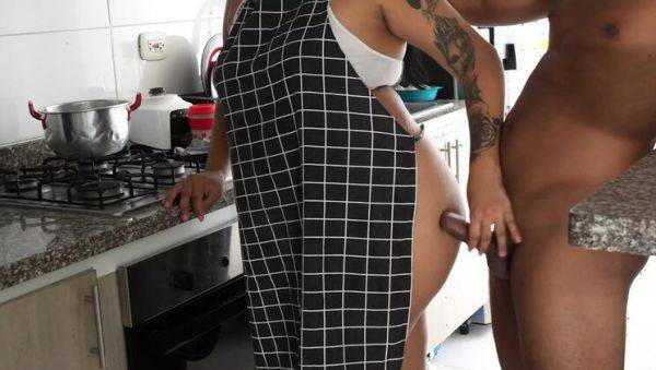 Hot Stepsister Seduction in Kitchen - Aly and Lia Palmas Hardcore Fuck in 4K - veryfreeporn.com on poweredporn.com