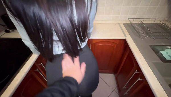 Woke Up to Stepsister in Leggings and Fucked Her Hard in the Kitchen - AmayaMori - xxxfiles.com - Hungary on poweredporn.com