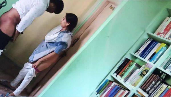 Desi Stepbrother Fucks Hot Indian Stepsister in College Library - Tight Pussy Action - xxxfiles.com - India on poweredporn.com