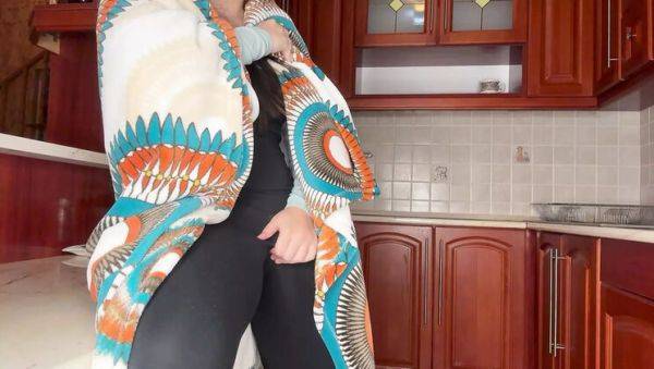 Step Sister Amaya Mori Makes Tea and Fingers Herself to Orgasm in Kitchen - Big Ass Latina Teen HD - porntry.com - Hungary on poweredporn.com