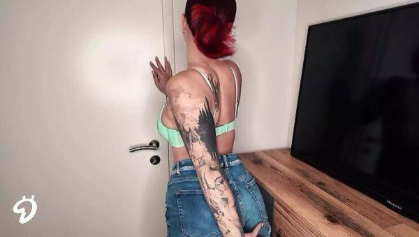 Hot Redhead Nina Devil Unwraps Her Big Tits in HD - porntry.com - France - Germany on poweredporn.com