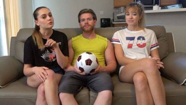 Hot Strip Soccer Game Turns into Pool Threesome with Aften Opal and River Lynn - veryfreeporn.com on poweredporn.com