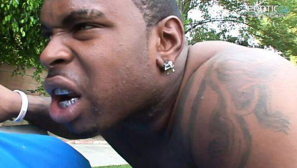 Hot Threesome in the Garden with Best Friend and Stepbrother - Rough Hardcore Action - veryfreeporn.com on poweredporn.com