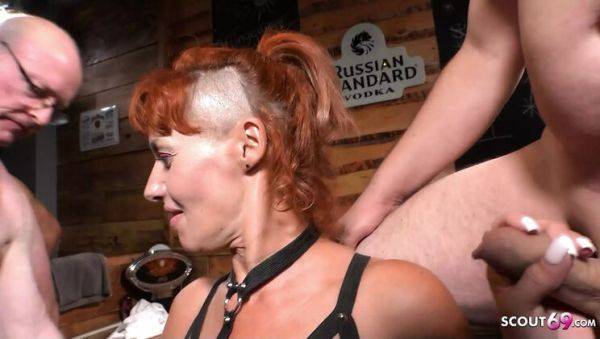 Skinny German Redhead Mature Spermarie Takes Multiple Creampies in Berlin Gangbang - porntry.com - Germany on poweredporn.com