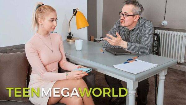 Sexy Blonde Student Iris Kiss Kiss Solves Tricky Situation with Hardcore Blowjob - Old & Young HD - porntry.com on poweredporn.com