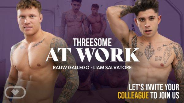 Threesome at Work - txxx.com on poweredporn.com