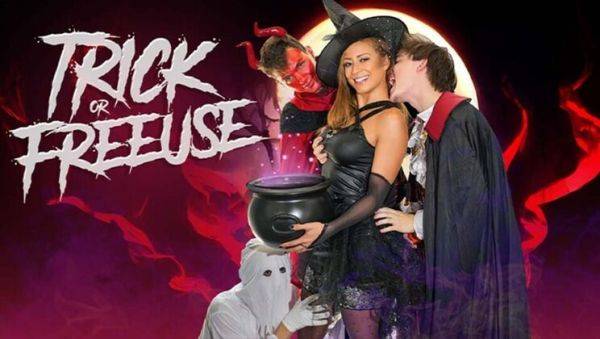 Busty Stepmom Cassie Del Isla Fucked Hard by Three Stepsons in Halloween Costumes - FreeUse Orgy - porntry.com on poweredporn.com