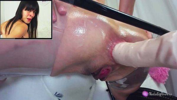 Natalie Flowers Gets Her Tight Ass Destroyed by Sex Machine - Squirting Orgasm - veryfreeporn.com on poweredporn.com